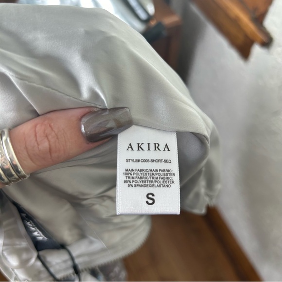 Akira | Holiday Sequin Fitted Big Booty Shorts NWT Size S - Picture 8 of 16